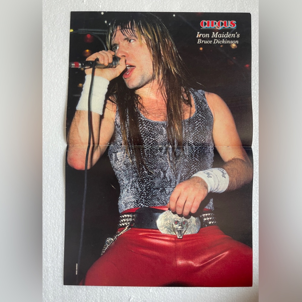 Iron Maiden Pinup of Bruce Dickinson